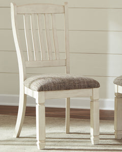 Ashley Furniture - Bolanburg Upholstered Side Chair - Beige Fabric|Wood - Chairs