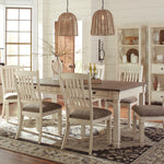 Ashley Furniture - Bolanburg Upholstered Side Chair - Beige Fabric|Wood - Chairs - Additional View 3