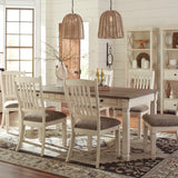 Ashley Furniture - Bolanburg Upholstered Side Chair - Beige Fabric|Wood - Chairs - Additional View 3