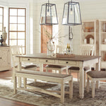 Ashley Furniture - Bolanburg Upholstered Side Chair - Beige Fabric|Wood - Chairs - Additional View 13