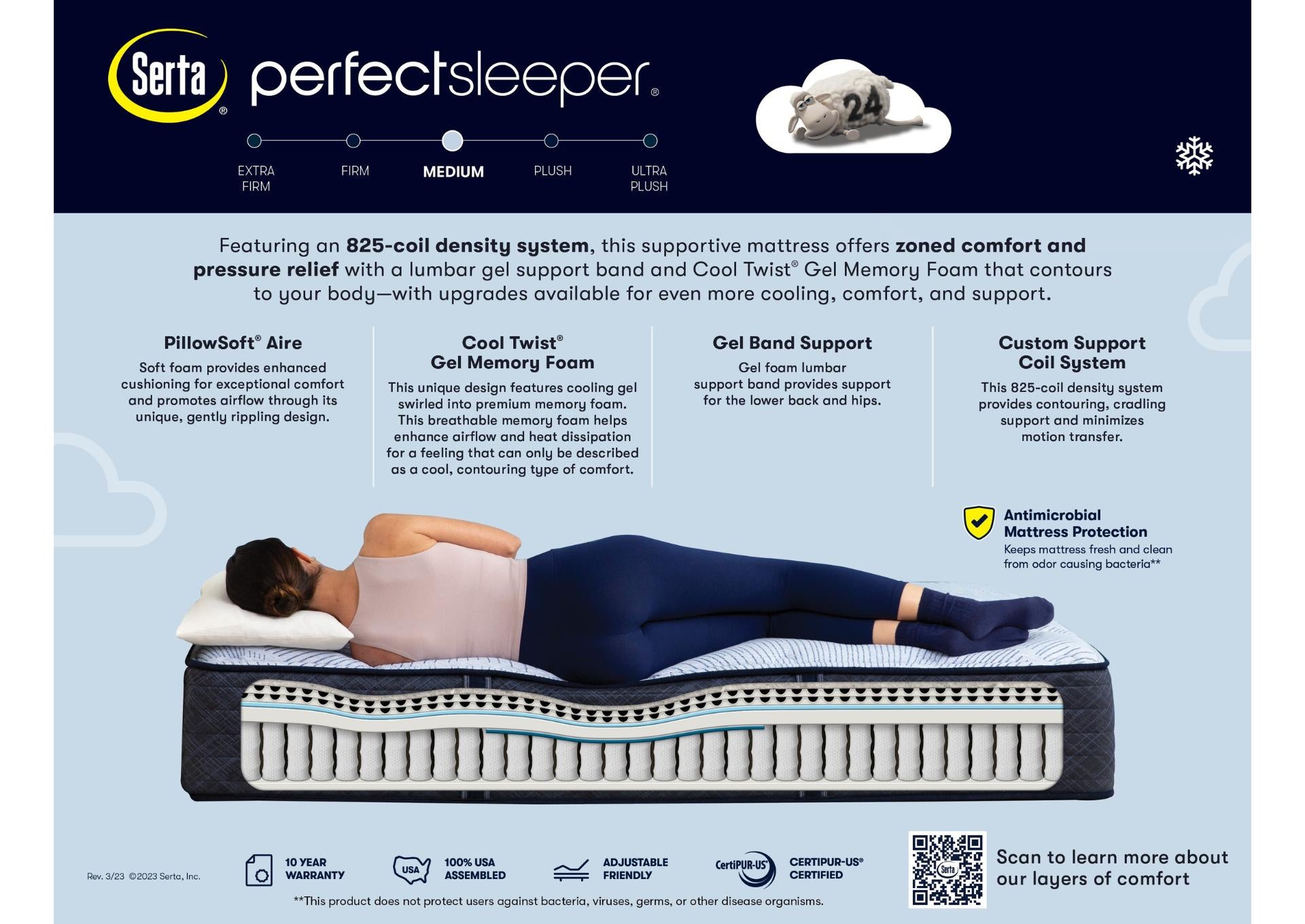 Blue Lagoon Medium Queen Mattress - Additional View 1