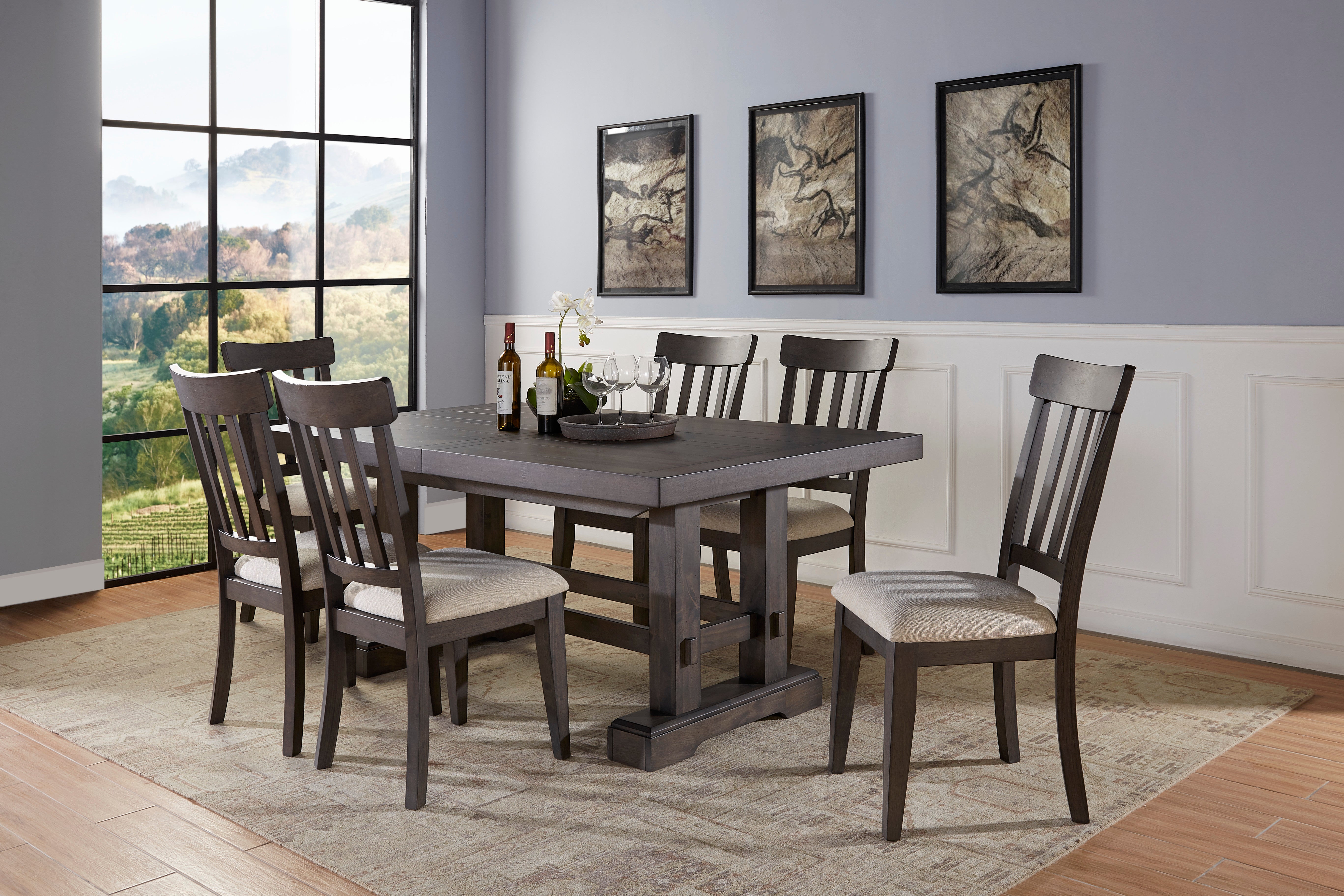 Steve Silver Furniture - Napa Dining Table - Dark - Dark Brown Wood - Tables - Additional View 5