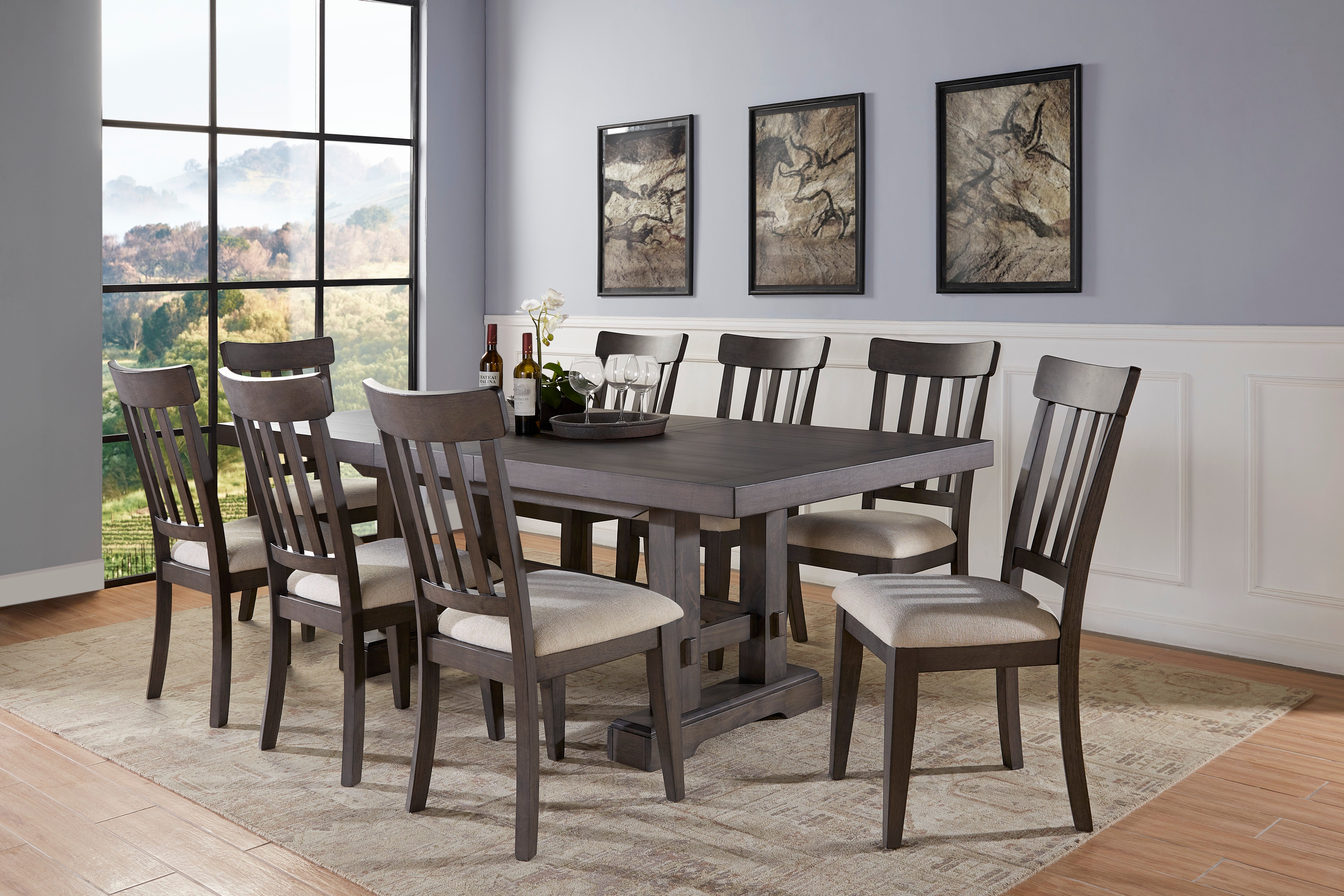 Steve Silver Furniture - Napa Dining Table - Dark - Dark Brown Wood - Tables - Additional View 6