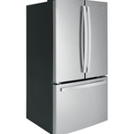 GE STAINLESS 27CU FINGERPRINT RESISTANT FRENCH DOOR REFRIGERATOR - Pearl Silver - Refrigerators - Additional View 3