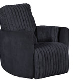 Presley Swivel Glider Recliner - Charcoal