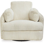 Ashley Furniture - TIE-BREAKER IVORY SWIVEL GLIDER RECLINER - White Fabric - Recliners - Additional View 3