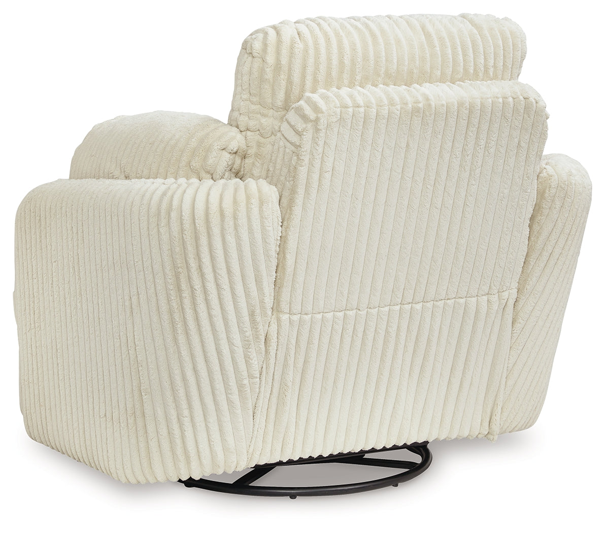 Ashley Furniture - TIE-BREAKER IVORY SWIVEL GLIDER RECLINER - White Fabric - Recliners - Additional View 4