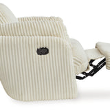 Ashley Furniture - TIE-BREAKER IVORY SWIVEL GLIDER RECLINER - White Fabric - Recliners - Additional View 6