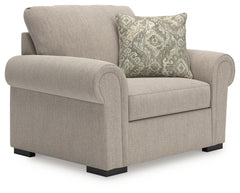 Ashley Furniture - SARAROSE HEATHER OVERSIZED CHAIR - Beige Fabric - Chairs