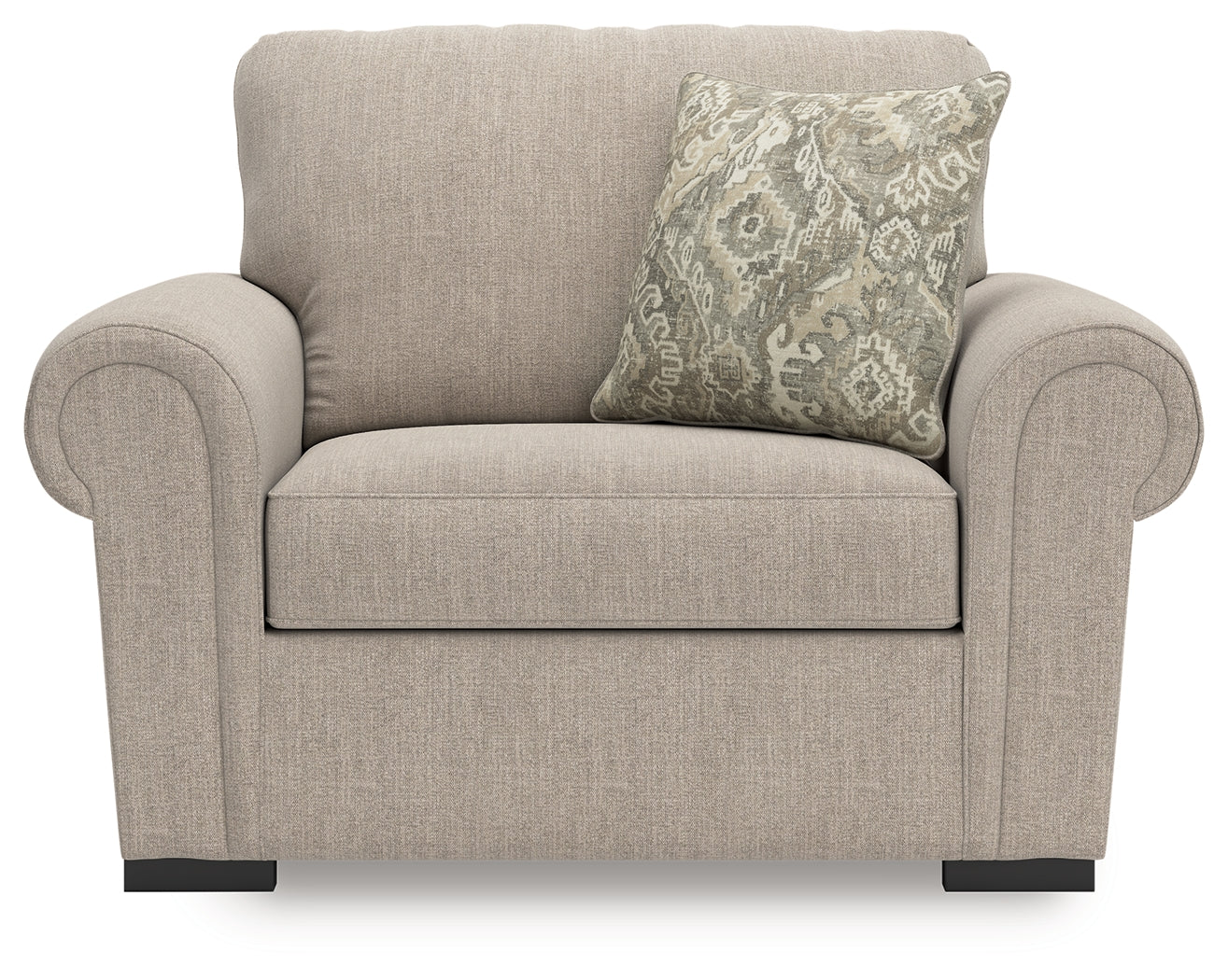 Ashley Furniture - SARAROSE HEATHER OVERSIZED CHAIR - Beige Fabric - Chairs - Additional View 2