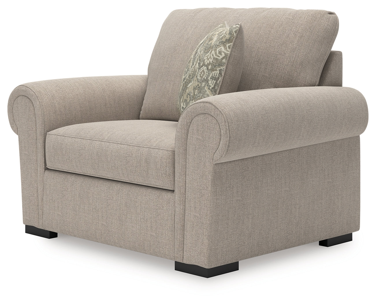 Ashley Furniture - SARAROSE HEATHER OVERSIZED CHAIR - Beige Fabric - Chairs - Additional View 3