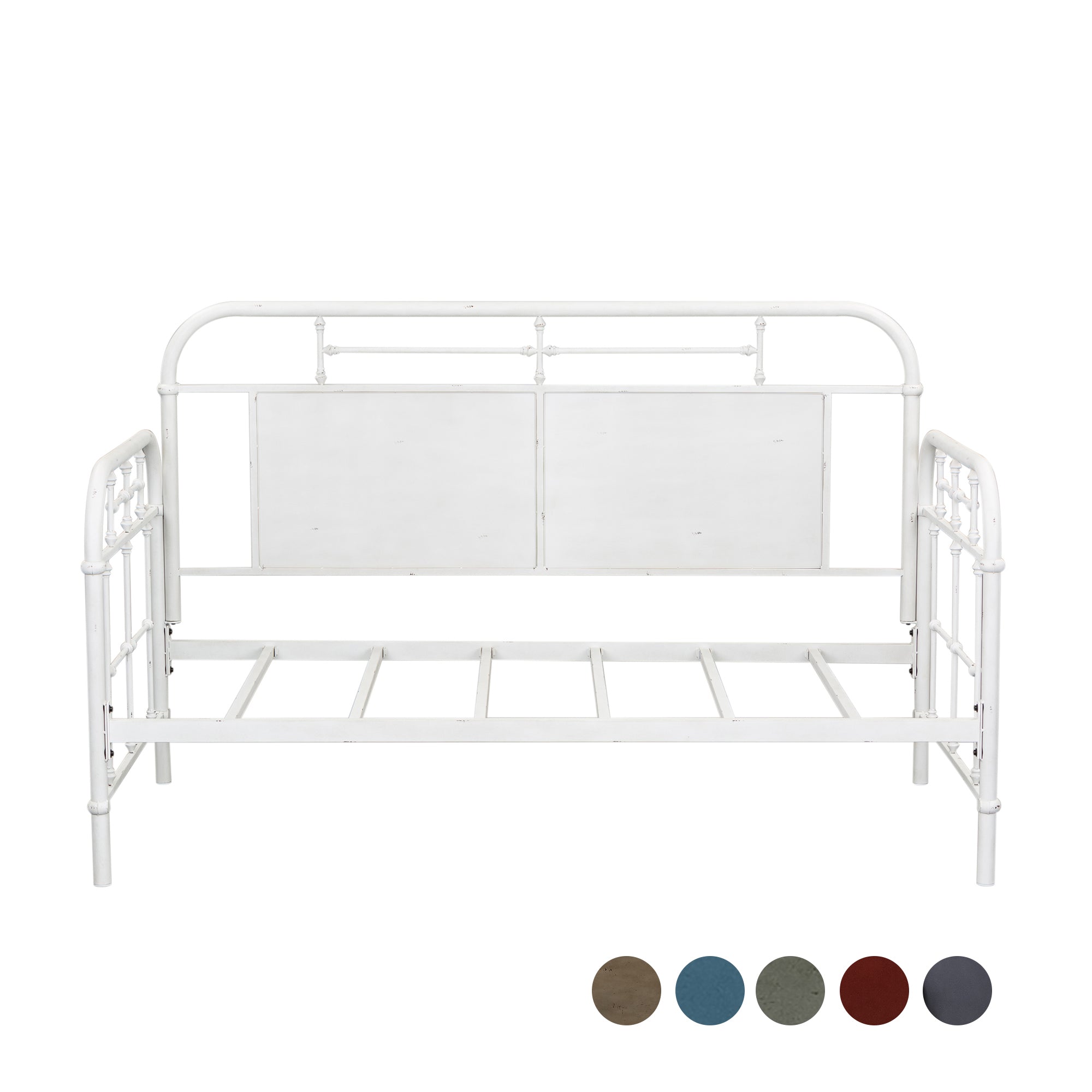 Liberty Furniture - Jolene Antique Daybed - White - Metal - Beds - Additional View 1
