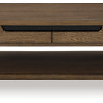 Ashley Furniture - ROANHOWE COCKTAIL TABLE - Dark Brown Wood - Tables - Additional View 3