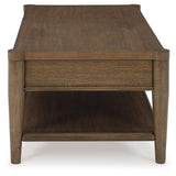 Ashley Furniture - ROANHOWE COCKTAIL TABLE - Dark Brown Wood - Tables - Additional View 4