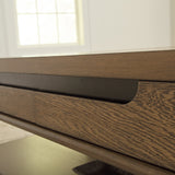 Ashley Furniture - ROANHOWE COCKTAIL TABLE - Dark Brown Wood - Tables - Additional View 5