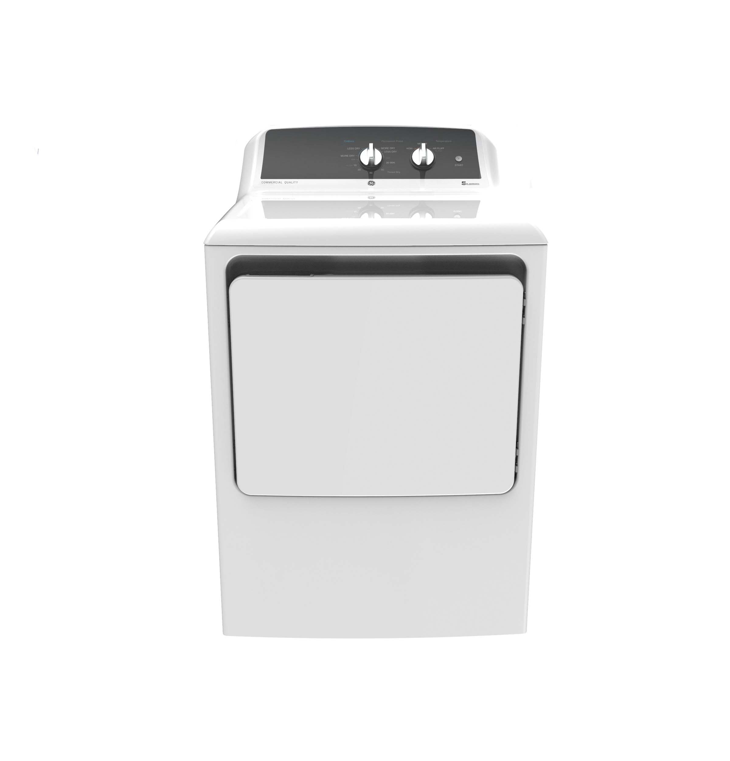 GE WHITE 6.2CU GAS COMMERCIAL DRYER - Dryers