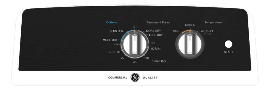 GE WHITE 6.2CU GAS COMMERCIAL DRYER - Dryers - Additional View 12