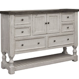 International Furniture Direct - Stone Dresser - Beige|Dark Gray Wood - Dresser & Mirror - Additional View 4