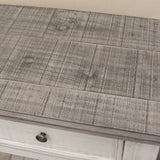 International Furniture Direct - Stone Dresser - Beige|Dark Gray Wood - Dresser & Mirror - Additional View 7