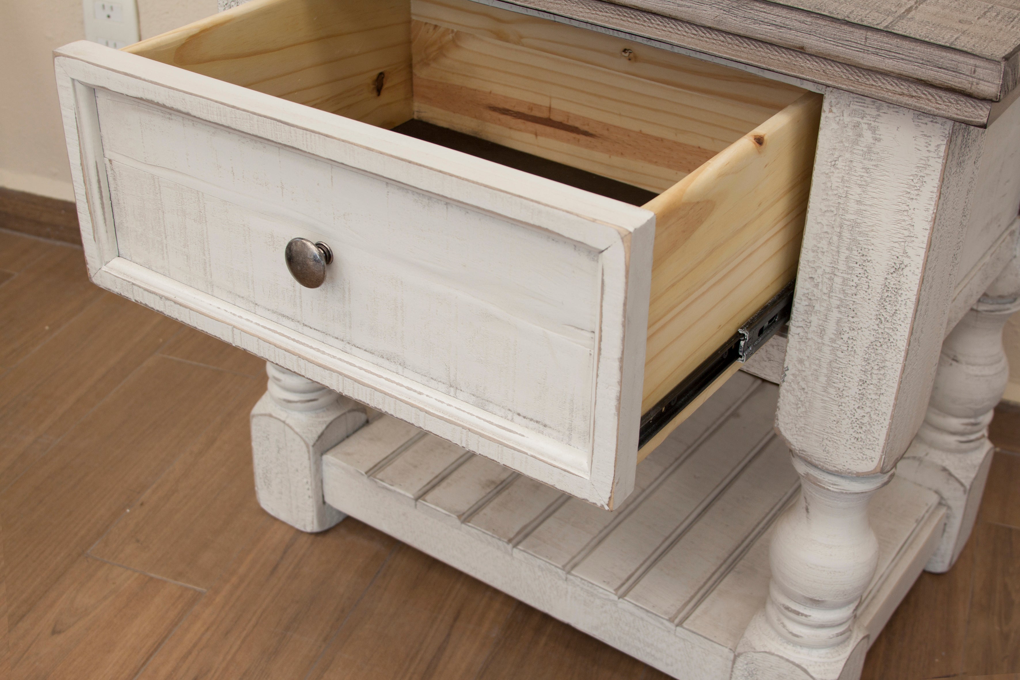 International Furniture Direct - Stone Dresser - Beige|Dark Gray Wood - Dresser & Mirror - Additional View 8