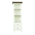 VERONAS WHITE/TOBACCO BOOKCASE