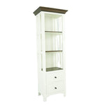 VERONAS WHITE/TOBACCO BOOKCASE - Additional View 1