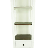VERONAS WHITE/TOBACCO BOOKCASE - Additional View 2