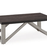 Ashley Furniture - DORRINSON 3 PIECE OCCASIONAL TABLE SET - Dark Gray Wood - Tables