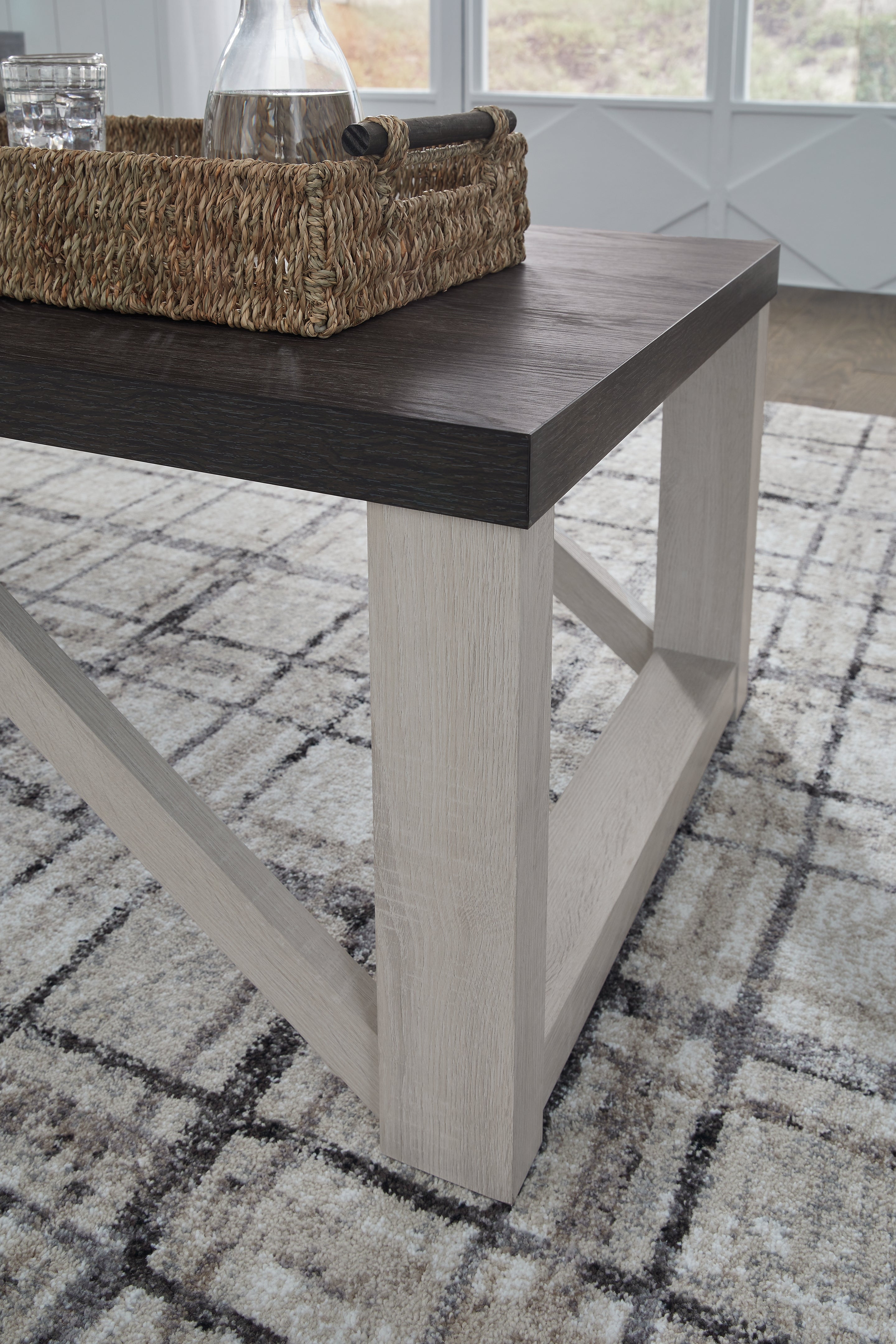 Ashley Furniture - DORRINSON 3 PIECE OCCASIONAL TABLE SET - Dark Gray Wood - Tables - Additional View 3