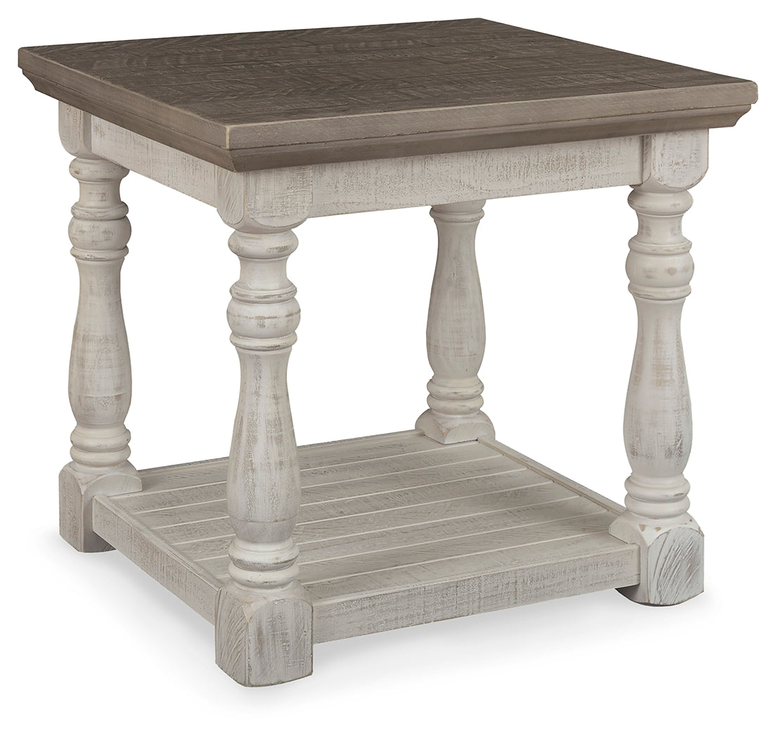 Ashley Furniture - HAVALANCE END TABLE - Dark Gray Wood - Tables