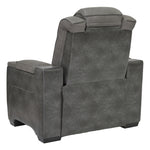 Ashley Furniture - Next-Gen Power Recliner - Slate - Dark Gray Faux Leather - Recliners - Additional View 5