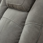 Ashley Furniture - Next-Gen Power Recliner - Slate - Dark Gray Faux Leather - Recliners - Additional View 9