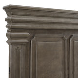 Elements International - KINGS COURT GREY KING BED - Dark Gray Wood - Beds - Additional View 1