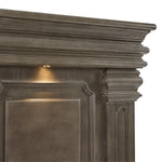 Elements International - KINGS COURT GREY KING BED - Dark Gray Wood - Beds - Additional View 2