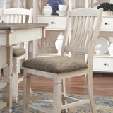 Ashley Furniture - Bolanburg 5 Piece Pub Dining Set - Beige Fabric|Wood - Dining Room Sets - Additional View 1