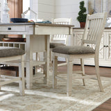 Ashley Furniture - Bolanburg 5 Piece Pub Dining Set - Beige Fabric|Wood - Dining Room Sets - Additional View 2