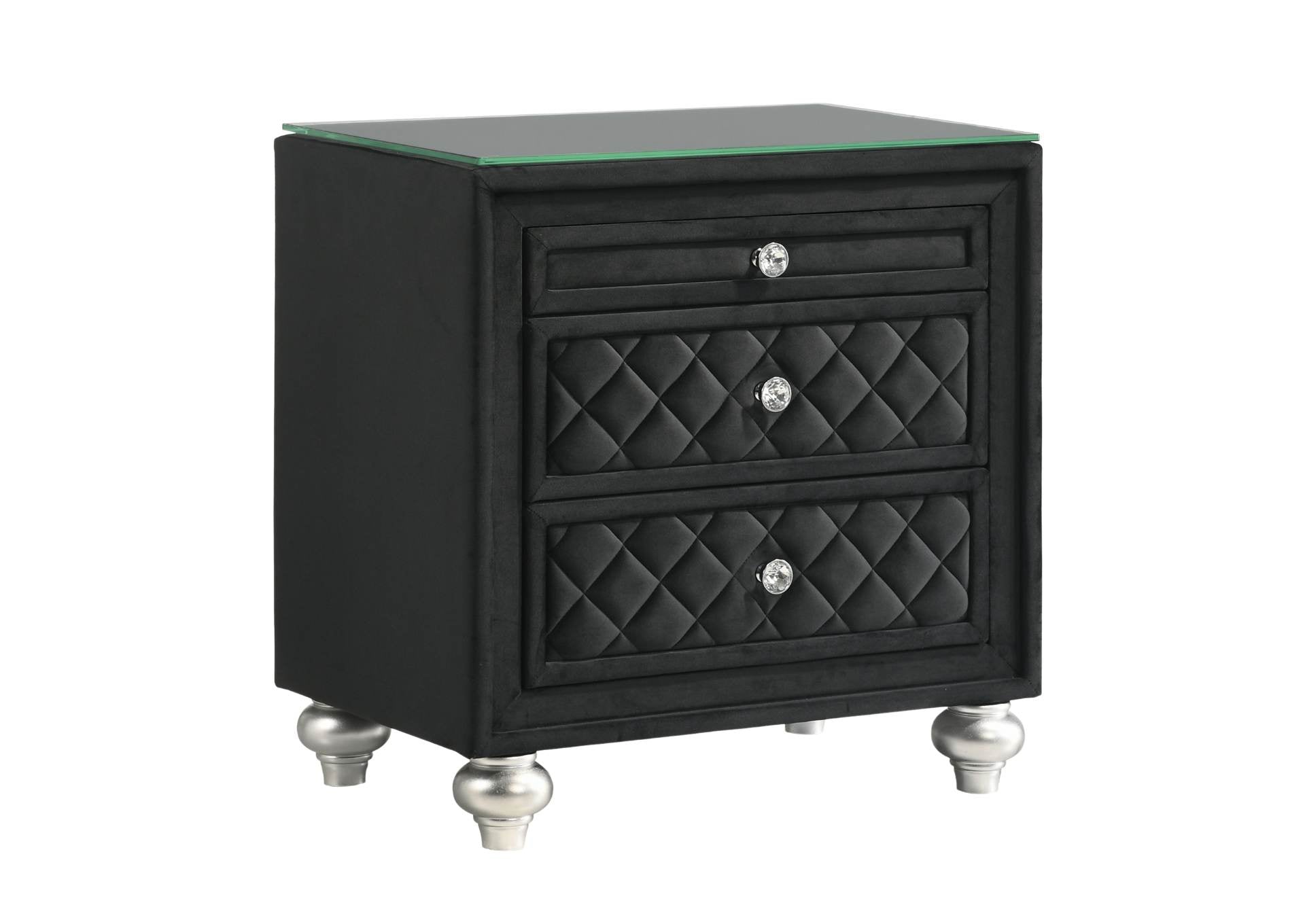 CAMEO BLACK NIGHTSTAND