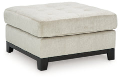 Ashley Furniture - MAXON PLACE STONE OVERSIZED OTTOMAN - Beige Fabric - Ottomans