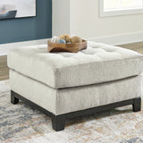 Ashley Furniture - MAXON PLACE STONE OVERSIZED OTTOMAN - Beige Fabric - Ottomans - Additional View 1