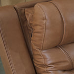 Ashley Furniture - DREAMER POWER RECLINING SOFA W/ AUDIO - Light Brown Leather Match - Sofas - Additional View 8