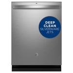 GE FINGERPRINT RESISTANT STAINLESS STEEL TOP CONTROL DISHWASHER - Pearl Silver - Dishwashers - Additional View 1