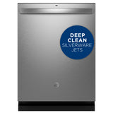 GE FINGERPRINT RESISTANT STAINLESS STEEL TOP CONTROL DISHWASHER - Pearl Silver - Dishwashers - Additional View 1