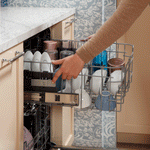 GE FINGERPRINT RESISTANT STAINLESS STEEL TOP CONTROL DISHWASHER - Pearl Silver - Dishwashers - Additional View 30