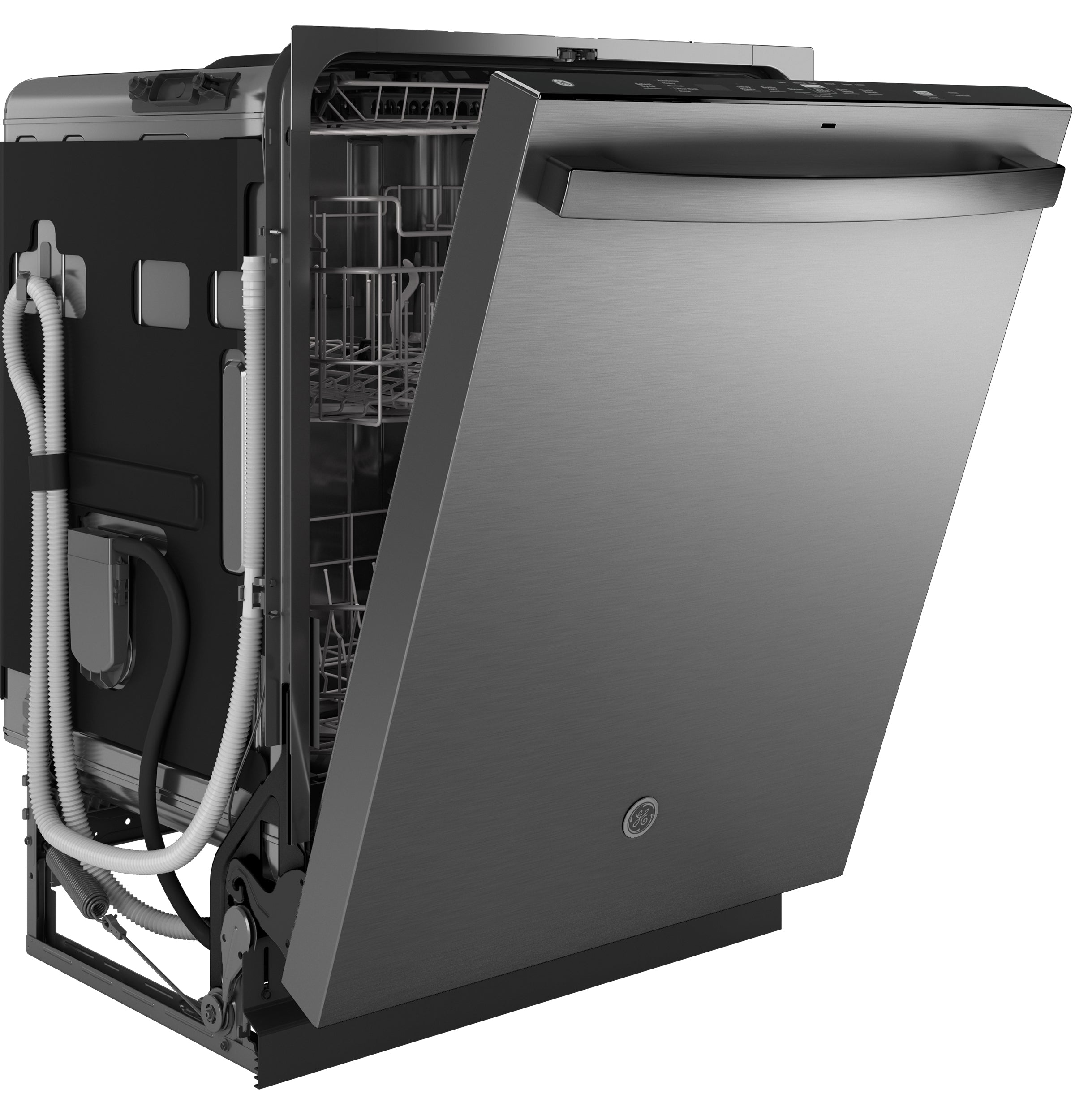 GE FINGERPRINT RESISTANT STAINLESS STEEL TOP CONTROL DISHWASHER - Pearl Silver - Dishwashers - Additional View 31