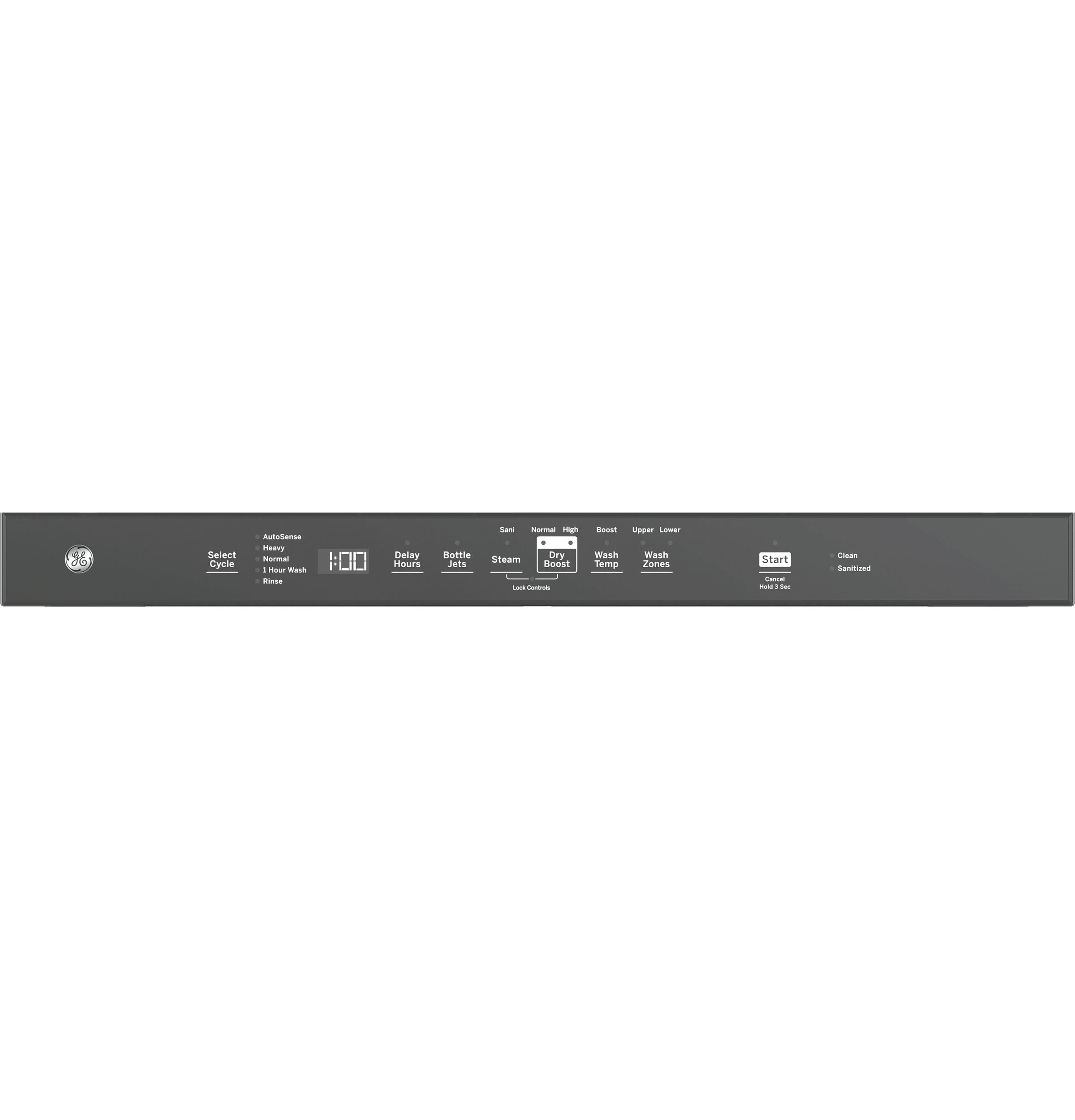 GE FINGERPRINT RESISTANT STAINLESS STEEL TOP CONTROL DISHWASHER - Pearl Silver - Dishwashers - Additional View 4