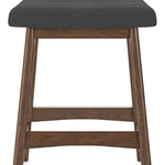 Ashley Furniture - LYNCOTT CHARCOAL 24" BARSTOOL - Dark Gray Fabric|Wood - Stools - Additional View 1