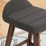 Ashley Furniture - LYNCOTT CHARCOAL 24" BARSTOOL - Dark Gray Fabric|Wood - Stools - Additional View 10