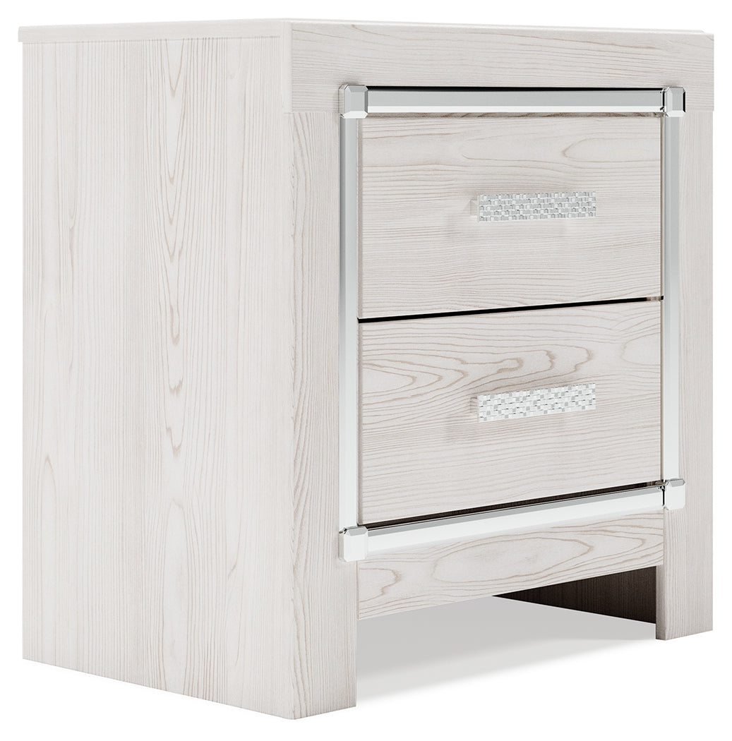 Ashley Furniture - ALTYRA WHITE NIGHTSTAND - Wood - Nightstands