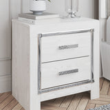 Ashley Furniture - ALTYRA WHITE NIGHTSTAND - Wood - Nightstands - Additional View 1