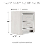 Ashley Furniture - ALTYRA WHITE NIGHTSTAND - Wood - Nightstands - Additional View 3
